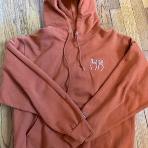 Dolan twins Burnt orange hoodie M